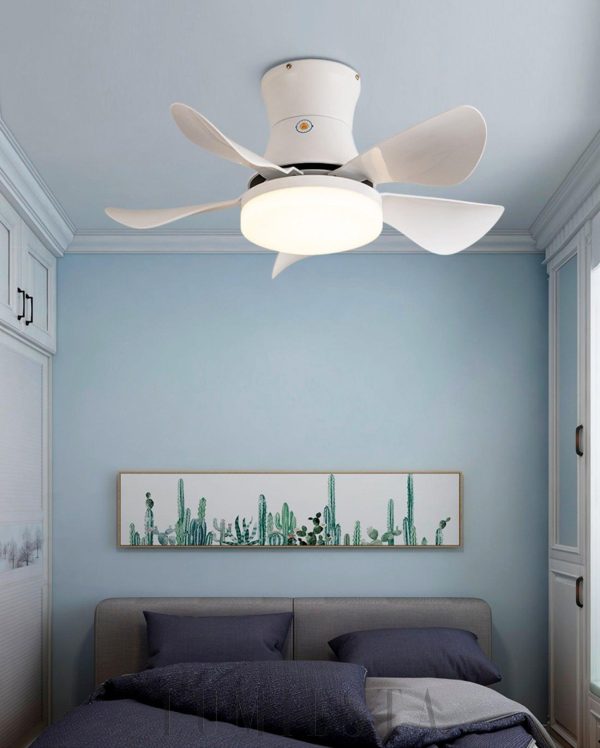 Nowoczesny wentylator sufitowy Nordic Blade Czarny z LED