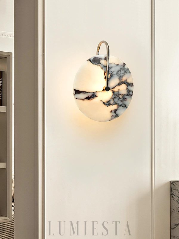 wm_7744970462943744280.jpg Elegancki okrągły kinkiet marmurowy 25cm biały ciepła