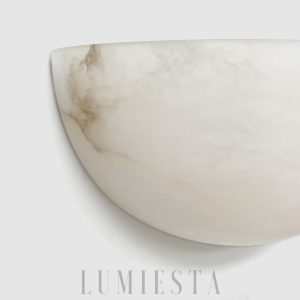 Flores - Stylowy alabastrowy kinkiet 32 cm, ciepłe światło