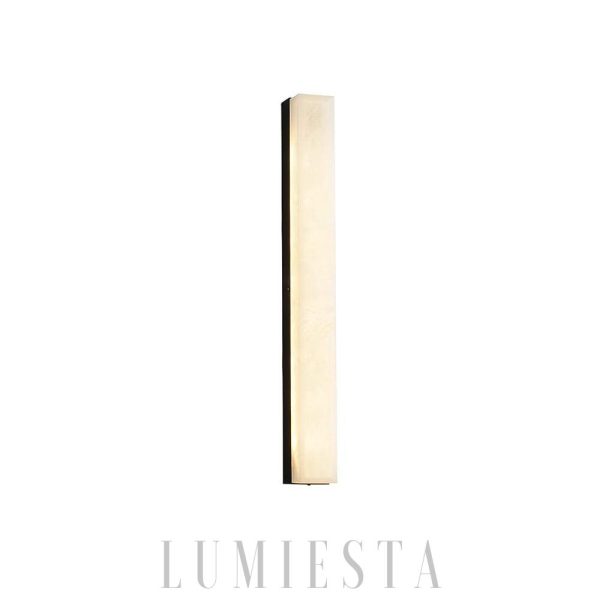 Emerson - Lampa ścienna alabastrowa, mosiądz, nowoczesna