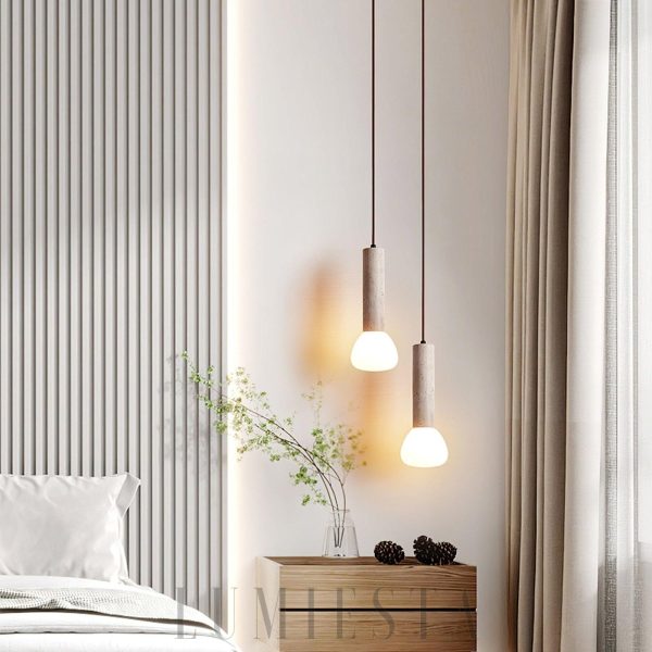 wm_7887174504398746409.jpg Lampa wisząca z travertynu w minimalistycznym stylu beżowa