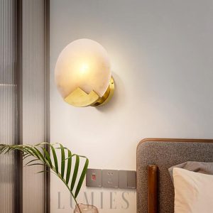 wm_8031810669681714054.jpg Everest - Mosiężna lampa ścienna, klosz alabastrowy 20/26cm