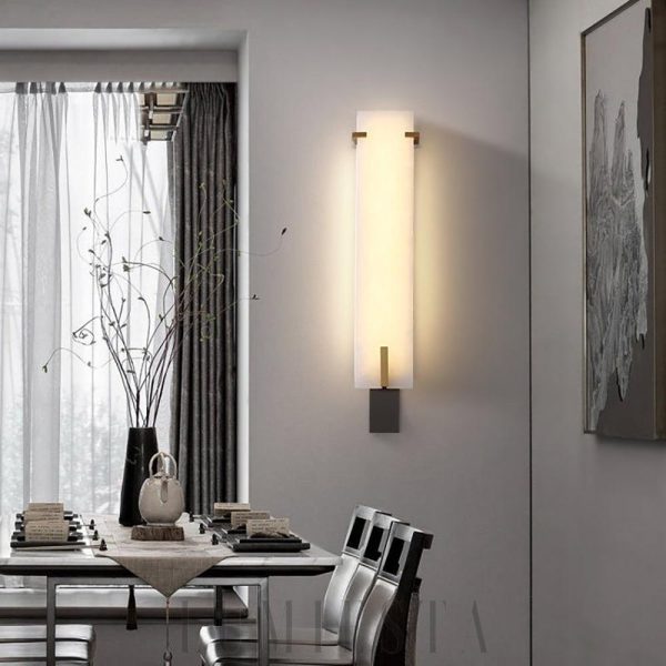 Tiles - Lampa ścienna Alabaster, nowoczesna - 54/66/86 cm