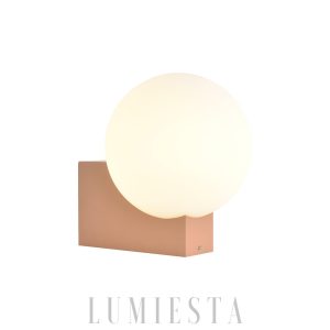 Lampa stołowa Natalia szklana o okrągłym kształcie 26cm