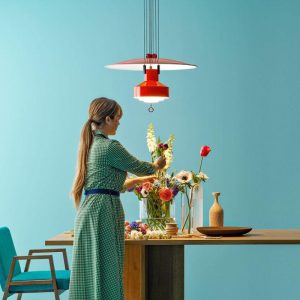 Nowoczesna lampa wisząca Saliscendi Ø63 cm – wybór kolorów