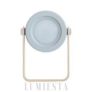 Stylowa lampa stołowa i wisząca z drewna i metalu