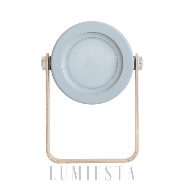 Stylowa lampa stołowa i wisząca z drewna i metalu