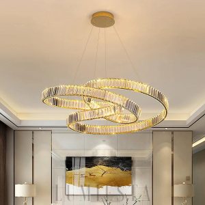 Canterbury - Ekskluzywny kryształowy żyrandol, złoty