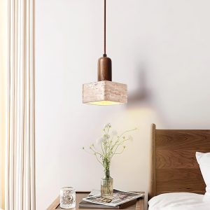 Lampa wisząca Travertine Talla w stylu rustykalnym 20cm