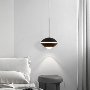 Lampa wisząca Pendul Ø10 cm - czarna, biała, złota