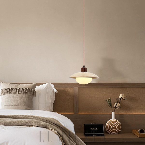 wm_8642425813170129302.jpg Noah - Lampa wisząca z trawertynu i szkła, Ø25cm, do kuchni, skandynawska