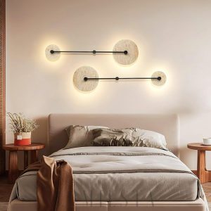 wm_8662050390886640336.jpg Lampa ścienna trawertynowa okrągła 28cm 80cm ciepła