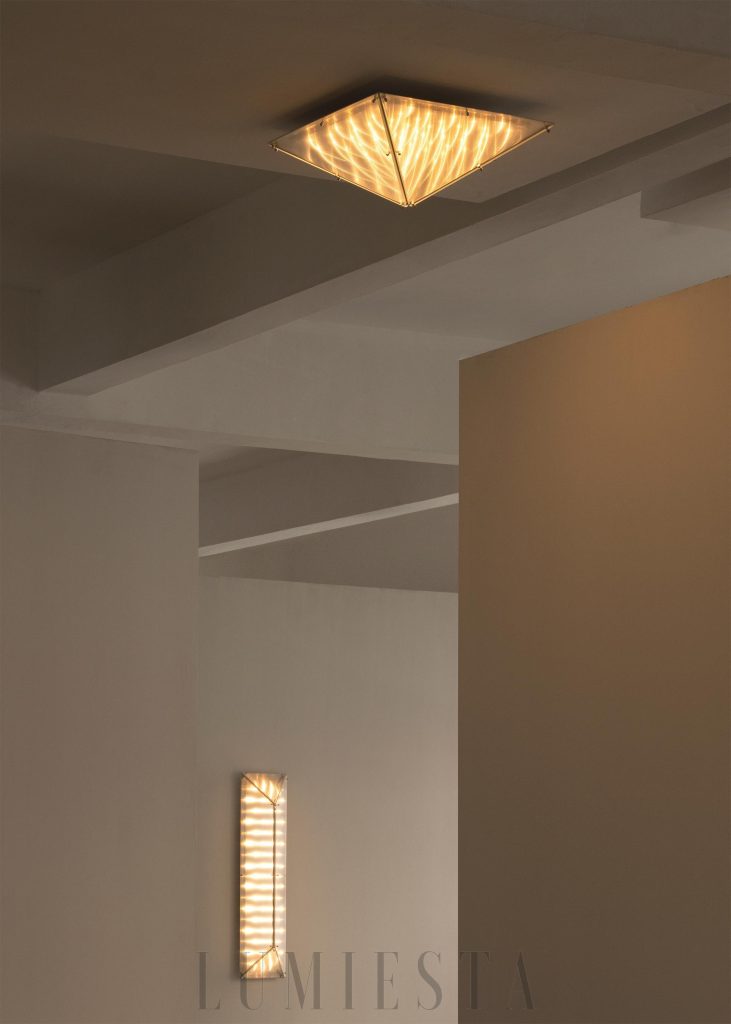 Lampa sufitowa Fragment 06 - szklane elementy widziane z bliska