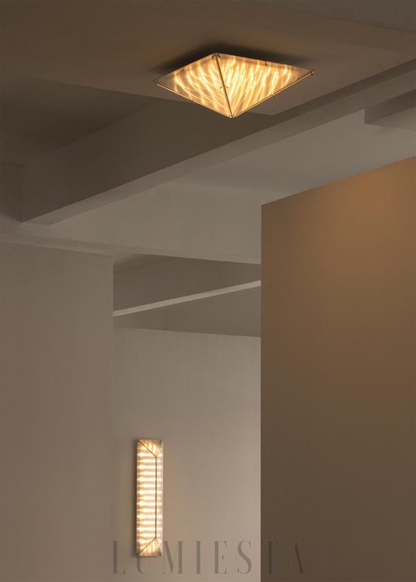 Lampa sufitowa Fragment 06 - szklane elementy widziane z bliska