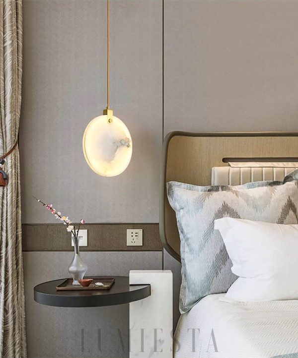 Harvest - lampa wisząca z alabastru w stylu nowoczesnym