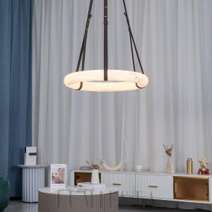 Lampa wisząca Oslo Alabaster w stylu nowoczesnym 50cm