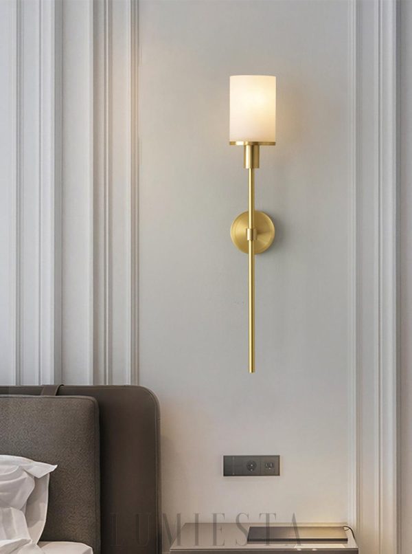 Tracie - Luksusowy kinkiet Alabaster 10×60 cm, różne kolory