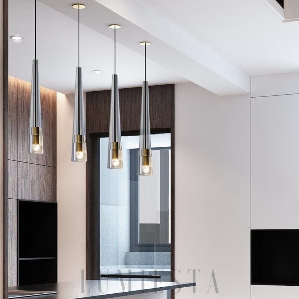 wm_906410690717759439.jpg Smukła kryształowa lampa wisząca mosiądz smoky 7cm 40cm