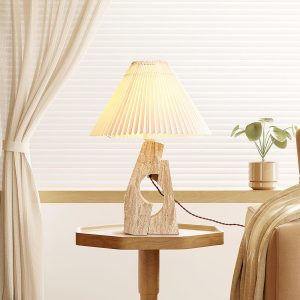 Mirage - Nowoczesna lampa stołowa z trawertynu 43 cm