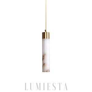 wm_9318208572401602807.jpg Tala - Lampa wisząca z białym alabaster, biało-złota, Ø6x30cm, jednopunktowa