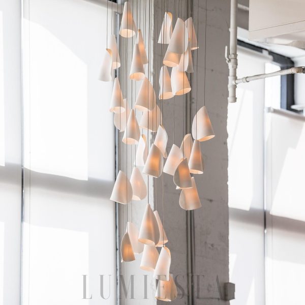 Nowoczesny klaster lamp wiszących Series 21 – biały