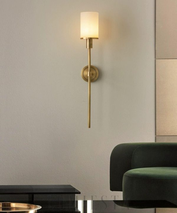 Tracie - Luksusowy kinkiet Alabaster 10×60 cm, różne kolory