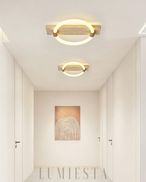 wm_947466994183593863.jpg Stylowa lampa sufitowa okrągły pierścień 40cm beżowa ciepła