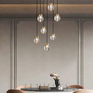 Lampa wisząca Fantasy Pearl Ball 56 cm - pełny widok z boku