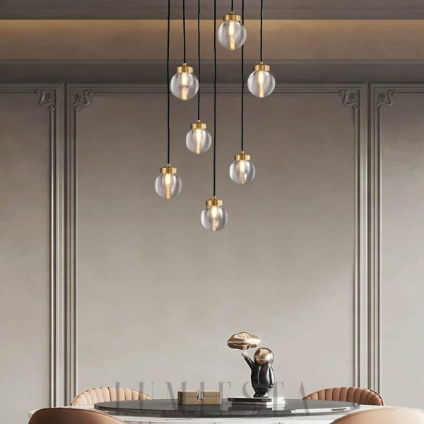 Lampa wisząca Fantasy Pearl Ball 56 cm - pełny widok z boku