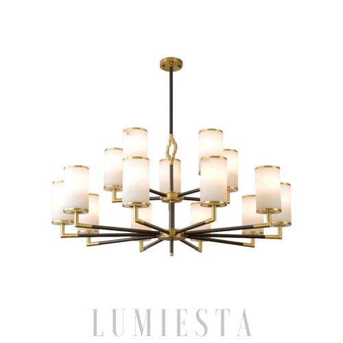 Herpi - vintage żyrandol z alabastru