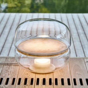 Lampa stołowa z alabastru i szkła w eleganckim stylu