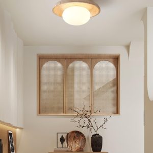 wm_9739551811126092292.jpg Travertine Lunaro - Lampa sufitowa w beżowym kolorze 25cm