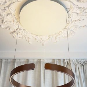 Elegancki okrągły żyrandol LED średnica 40cm 60cm