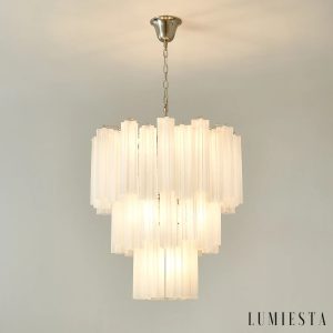 Anima - lampa wisząca ze szkła i metalu, widok pełnej bryły