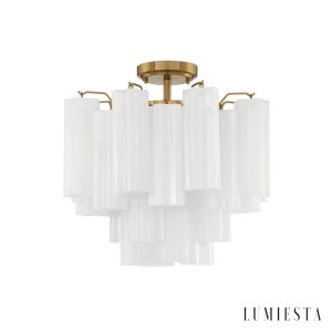 Assisi - pełny widok lampy sufitowej glamour nad stołem