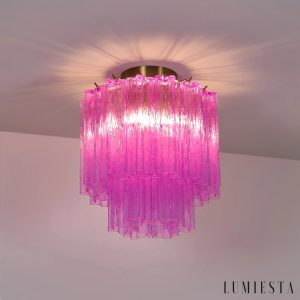 Capri - dekoracyjna sufitowe glamour na metalowej podstawie