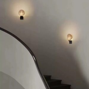 Sempre lampa wisząca loftowa, alabastrowy dysk z miękkim rozproszeniem światła
