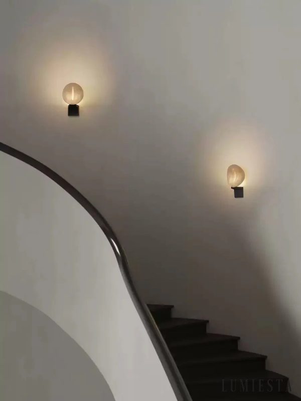 Sempre lampa wisząca loftowa, alabastrowy dysk z miękkim rozproszeniem światła