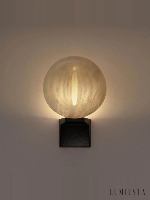 Sempre lampa wisząca loftowa, czarno-biały kontrast klosza na neutralnym tle