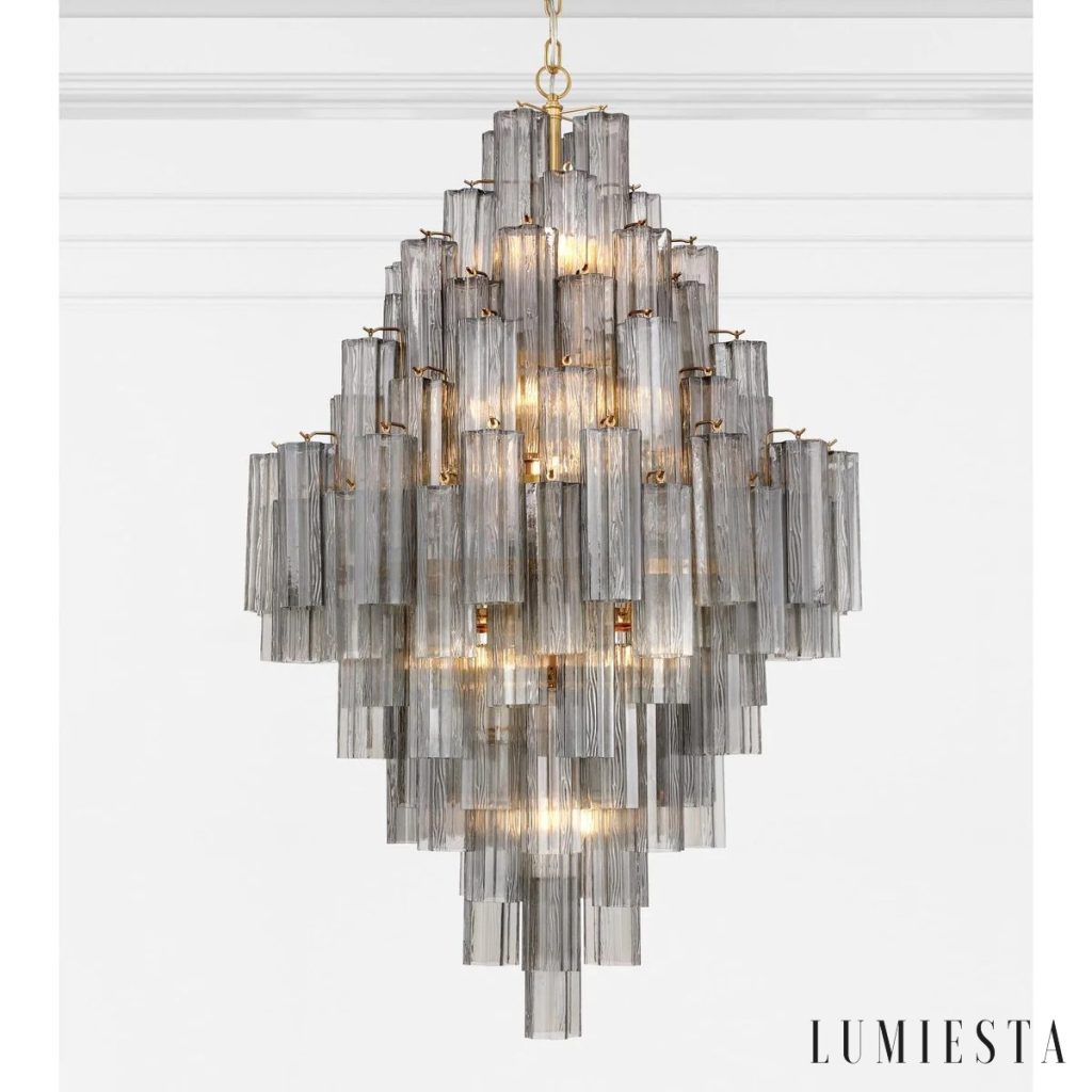Chiaro - lampa wisząca glamour z wieloma szklanymi punktami światła