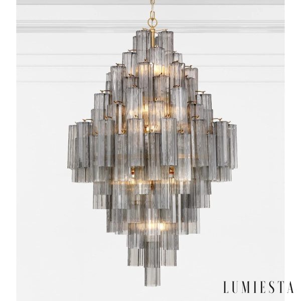 Chiaro - lampa wisząca glamour z wieloma szklanymi punktami światła