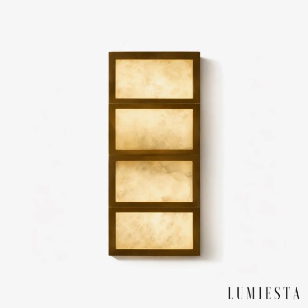 Kinkiet alabastrowy brązowo biały Covilha, lampa wisząca Ø15×33 cm do salonu