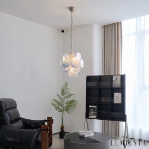 Fulmine - lampa wisząca szklana w ujęciu pod kątem