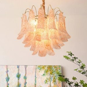 Incanto - lampa wisząca z kolorowego szkła, ujęcie pod kątem