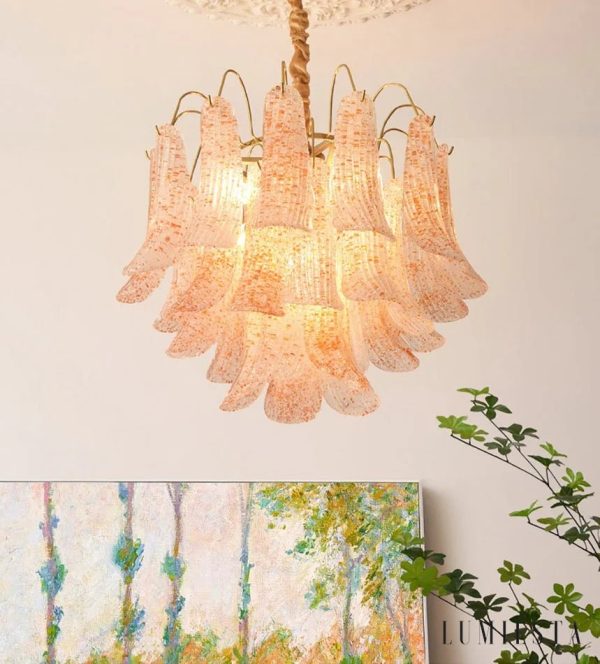 Incanto - lampa wisząca z kolorowego szkła, ujęcie pod kątem