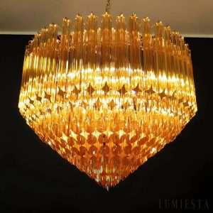 Lampa wisząca Laguna - metalowe wykończenie w złotym odcieniu i niklu