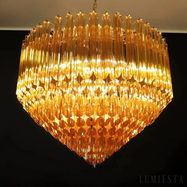 Lampa wisząca Laguna - metalowe wykończenie w złotym odcieniu i niklu