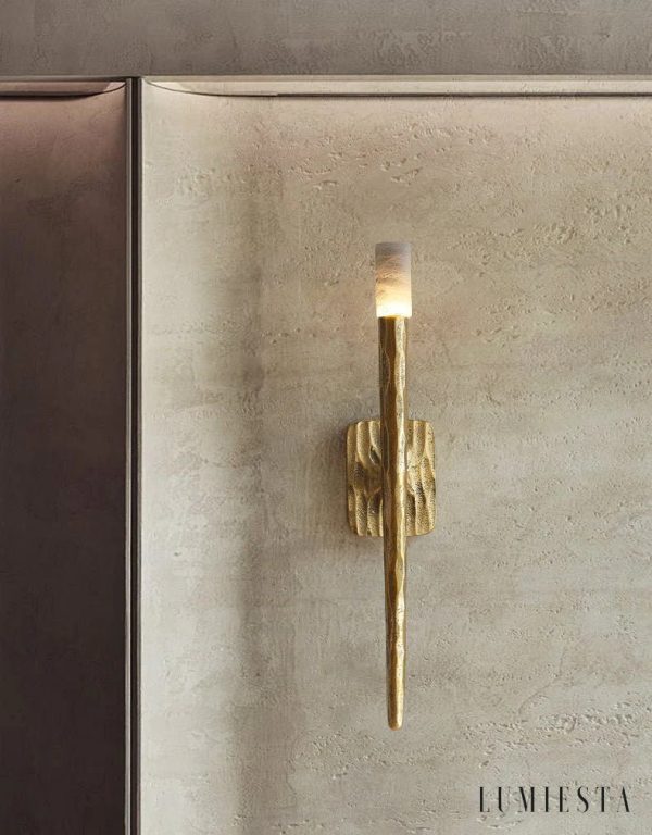 Leiri - lampa wisząca nowoczesna miedziano-biała do jadalni, smukły cylindryczny klosz