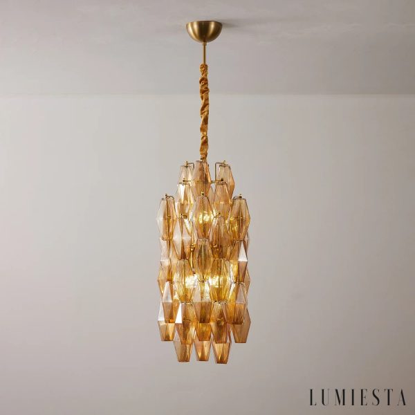 Lucerna - nowoczesna lampa wisząca do salonu, widok całej formy