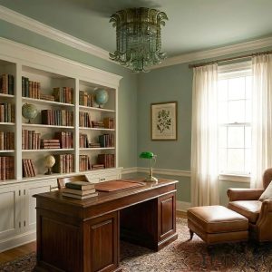 Magia - lampa sufitowe glamour w niklowym wykończeniu, profil boczny